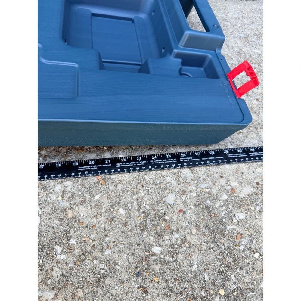 Bosch Blue Plastic Hard Shell Power Tool Carrying Case with Red Latches 19x15x6